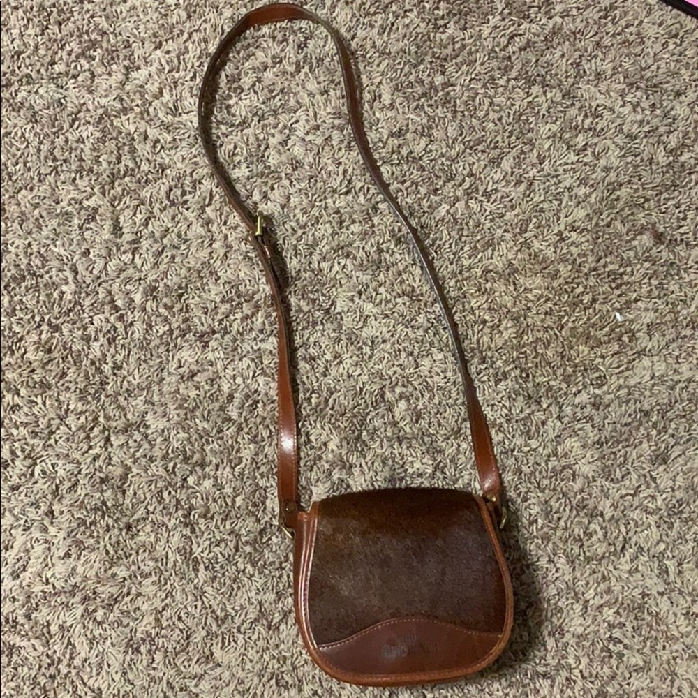 King Ranch Cowhide & Leather Crossbody Purse